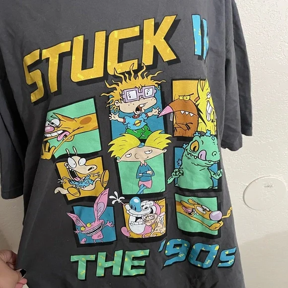 Nickelodeon Mens T shirt “Stuck in the 90s” - Picture 2 of 5